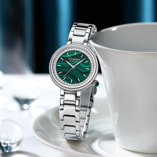 Curren 9089 Silver-Green 1008-0342 фото