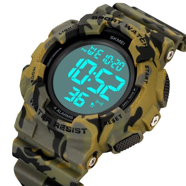 Skmei 2081CMGNWT Camo Green-White STOPPED 1080-2096 фото