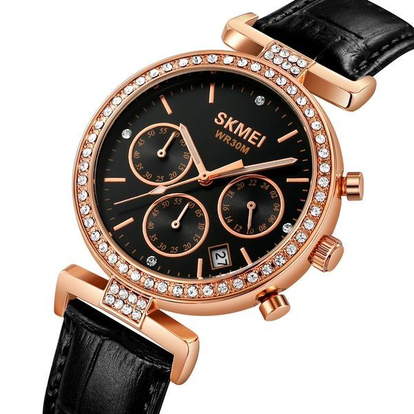 Skmei 2089RGBK Rose Gold-Black 1080-2695 фото