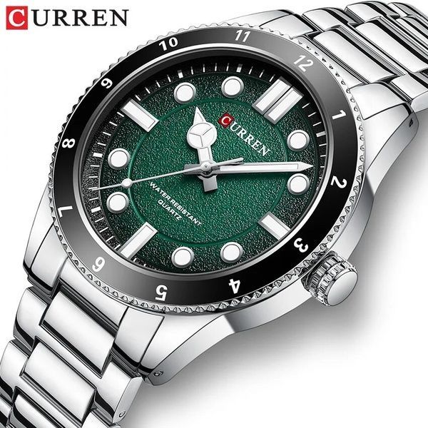 Curren 8450 Silver-Green 1008-0445 фото