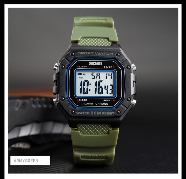 Skmei 1496AG Army Green 1080-1283 фото