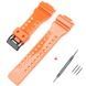 Ремінець для Casio G-Shock GA-100/110/120 Orange-Glossy BK 1051-1188 фото 1