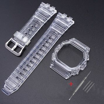 Ремінець + безель (рант) для Casio G-Shock GMW-B5000 Transp SI 1051-0914 фото