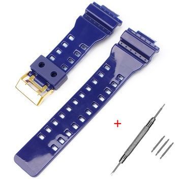 Ремінець для Casio G-Shock GA-100/110/120 Dark Blue-Glossy GD 1051-1173 фото