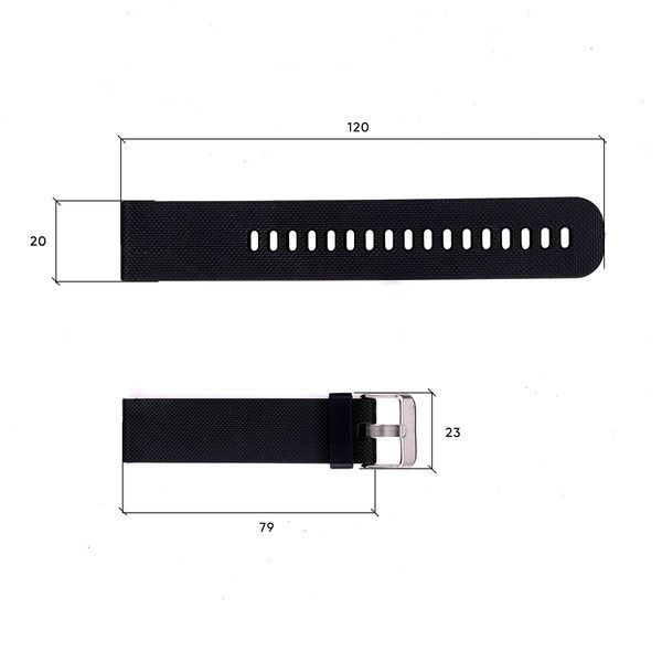 Ремінець для годинника Skmei 1893BKBK Black-Black 1051-0533 фото