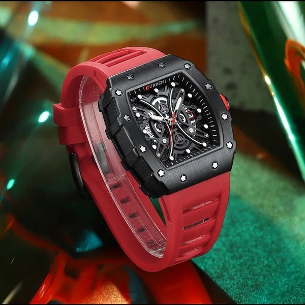 Curren 8438 Black-Red 1008-0399 фото