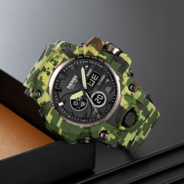 Skmei 2197CMGN Army Green Camouflage 1080-2709 фото