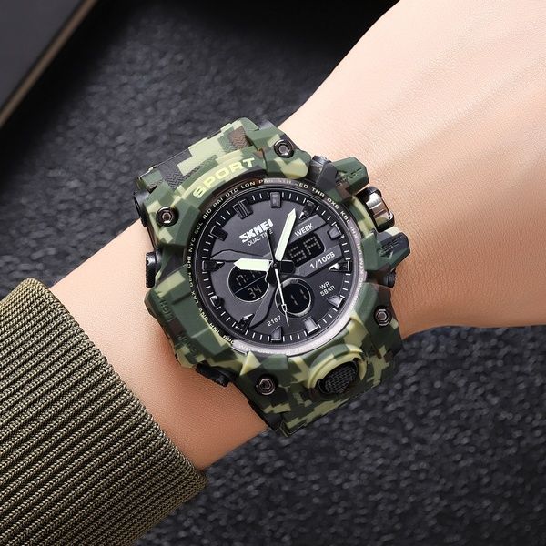 Skmei 2197CMGN Army Green Camouflage 1080-2709 фото