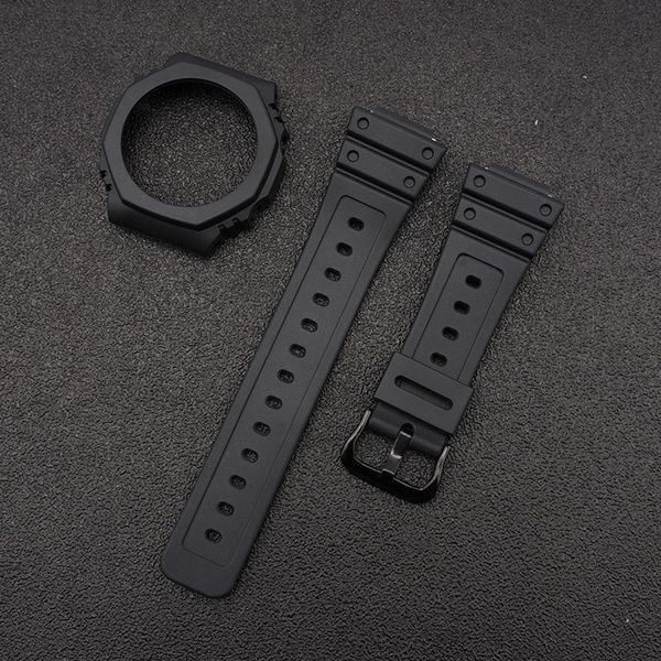 Ремінець + безель (рант) для Casio G-Shock GA-2100 Black BK 1051-0812 фото