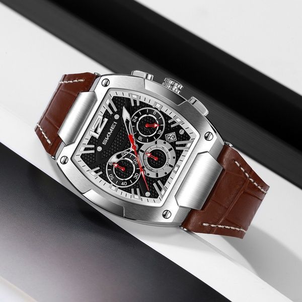 Skmei 9357SIBN Silver-Brown 1080-2958 фото