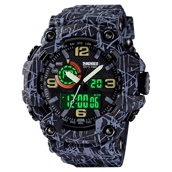 Skmei 1520GYBK gray black. SALE 1080-0907 фото