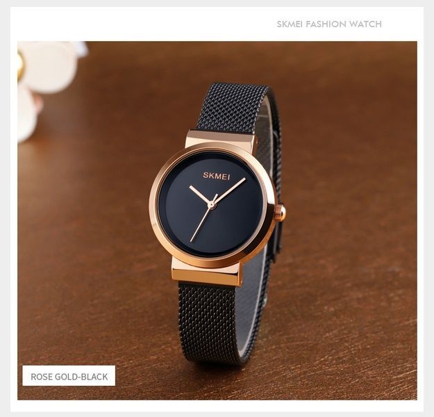 Skmei 1595RGBK Rose Gold-Black 1080-1133 фото