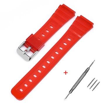 Ремінець для Casio F-91W Jelly Red SI 1051-0931 фото