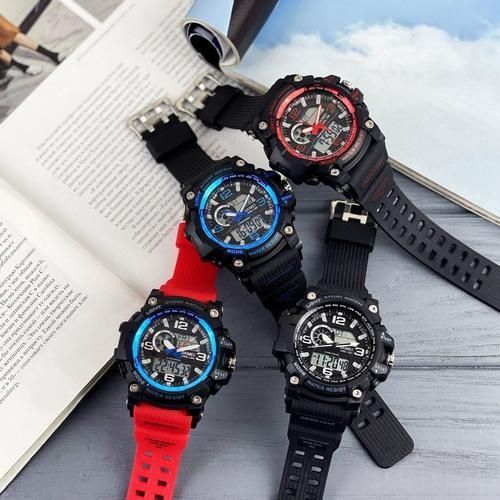 Skmei 1283 Black-Blue-Red Wristband 1080-0104 фото