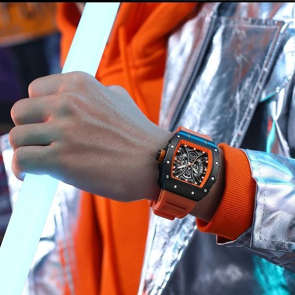 Curren 8438 Black-Orange 1008-0400 фото