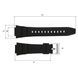 Ремінець для годинника Skmei 1454BKBK Black-Black 1051-0654 фото 3