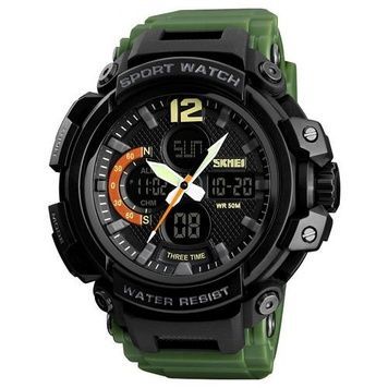 Skmei 1343 Black-Militari Wristband 1080-0083 фото