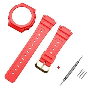 Ремінець + безель (рант) для Casio G-Shock GA-2100 Red GD 1051-0816 фото