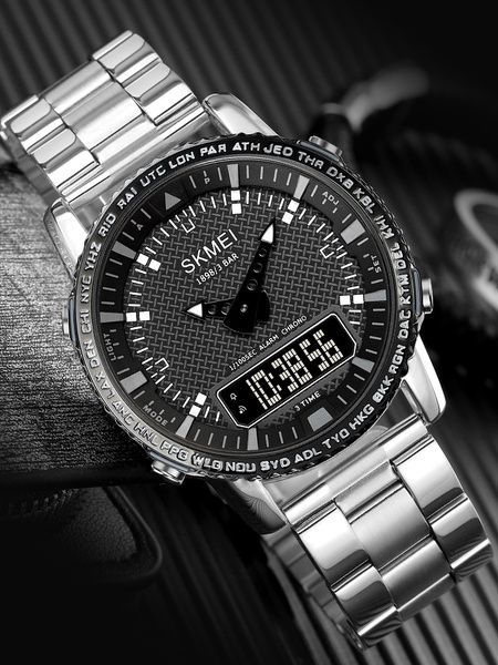 Skmei 1898SIBK Silver-Black SALE 1080-1065 фото