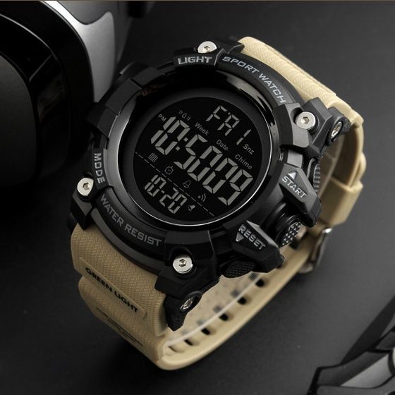 Skmei 1384 Black-Khaki Wrisband 1080-0792 фото