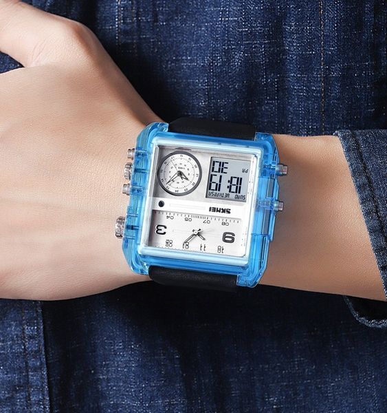 Skmei 2020BU Blue-Transparent SALE 1080-1829 фото