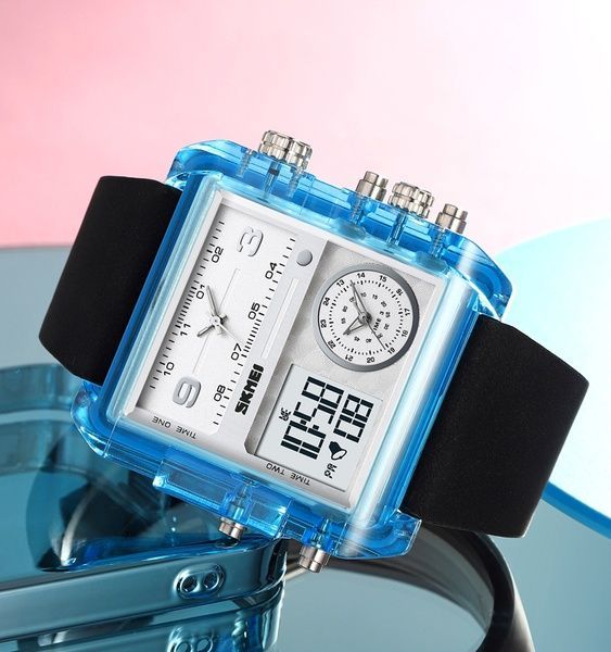Skmei 2020BU Blue-Transparent SALE 1080-1829 фото