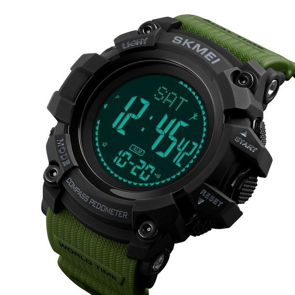 Skmei 1356AG Army Green + Compass 1080-0904 фото
