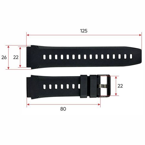 Ремінець для смарт годинника Modfit Sniper Pro Black 1051-0788 фото