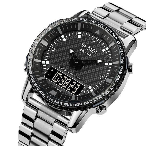 Skmei 1898SIBK Silver-Black SALE 1080-1065 фото