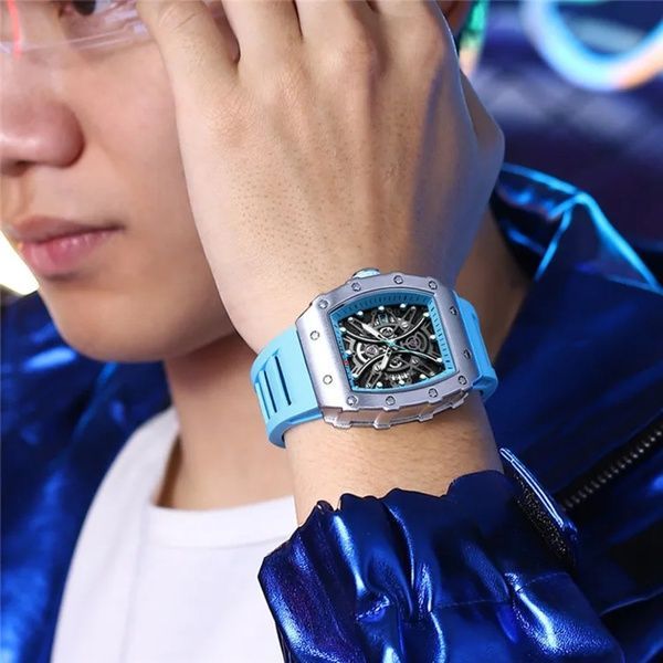 Curren 8438 Black-Light Blue 1008-0401 фото