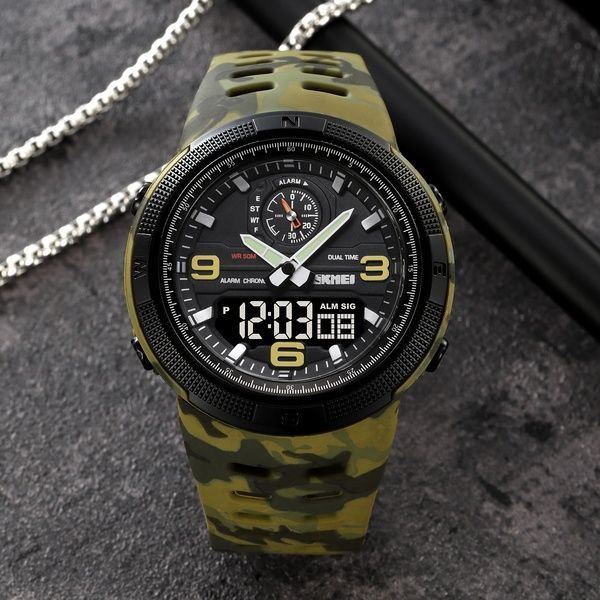 Skmei 1655CMGNBK Camo Green-Black 1080-2297 фото