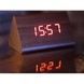 Годинник із датч. температури Wooden Clock VST-861 red, червоний 6VST/861r фото 2