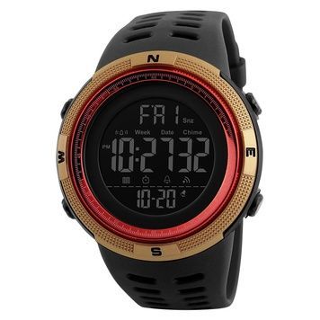 Skmei 1251GDRD Black-Gold-Red SALE 1080-1012 фото