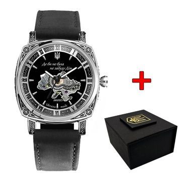 Awarder 021-3D Де би не була Silver-Black-Black Leather 1202-0615 фото
