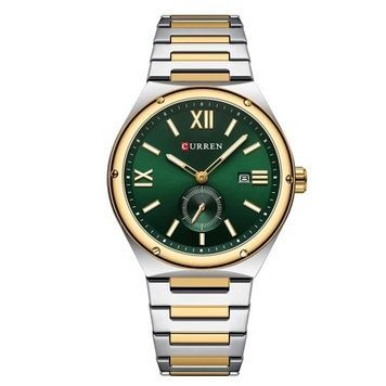 Curren 8471 Silver-Gold-Green 1008-0503 фото