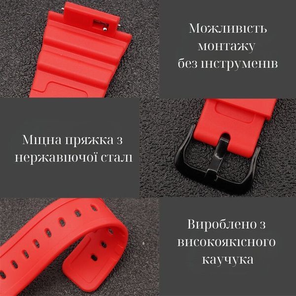 Ремінець + безель (рант) для Casio G-Shock GA-2100 Transl BK 1051-0809 фото