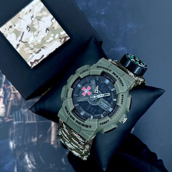 Patriot 005AGSU ЗСУ Паракордовий ремінець Camo Green + Коробка 1201-0342 фото