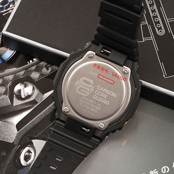 Ремінець + безель (рант) для Casio G-Shock GA-2100 Transl BK 1051-0809 фото