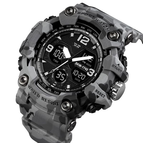 Skmei 1742 Gray Military. SALE 1080-0790 фото