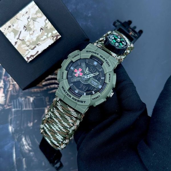 Patriot 005AGSU ЗСУ Паракордовий ремінець Camo Green + Коробка 1201-0342 фото