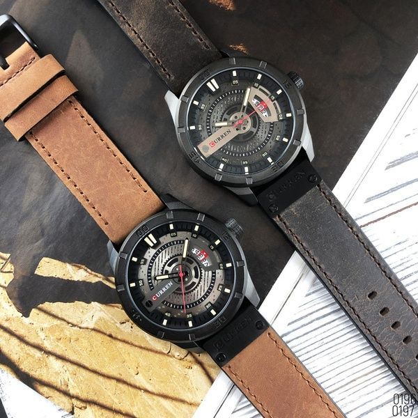 Curren 8301 Black-Dark Brown 1008-0196 фото