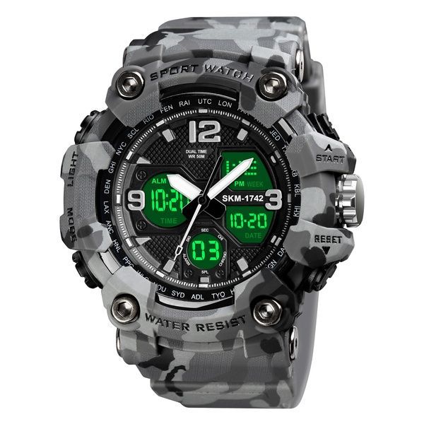 Skmei 1742 Gray Military. SALE 1080-0790 фото