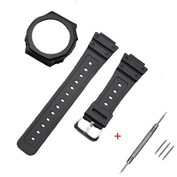 Ремінець + безель (рант) для Casio G-Shock GA-2100 Black SI 1051-0811 фото