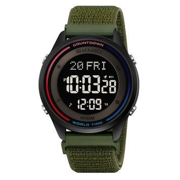 Skmei 2412NAG Army Green Nylon 1080-2785 фото
