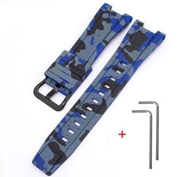Ремінець для Casio G-Shock GST-W300 Camo Blue BK 1051-0966 фото