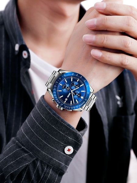 Skmei 9253SIBU Silver-Blue SALE 1080-1391 фото