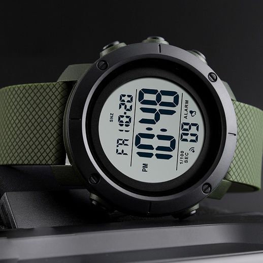 Skmei 1434AGWT Army Green-White 1080-0888 фото