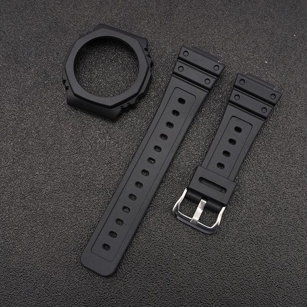Ремінець + безель (рант) для Casio G-Shock GA-2100 Black SI 1051-0811 фото