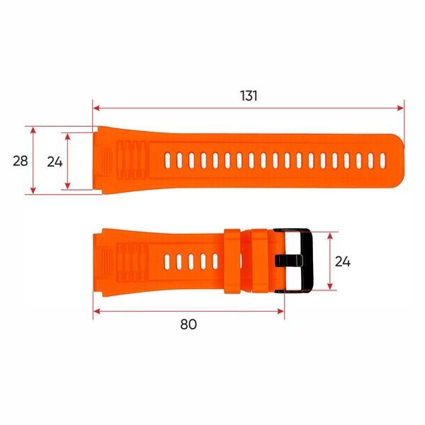 Ремінець для смарт годинника NX8 Orange 1051-1220 фото