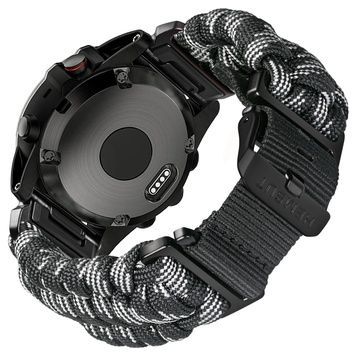 Ремінець для годинника Hemsut HGA145 Rugged Paracord Camo Grey Garmin 22 mm 1051-1262 фото